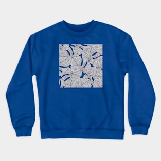 Leaves on blue Crewneck Sweatshirt